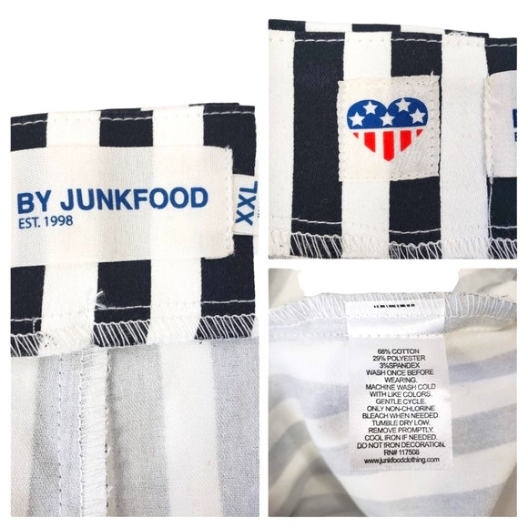 By Junkfood Black & White Strip Pants - Picture 8 of 11
